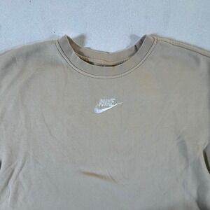 Nike Men's XL Tan Crewneck Sweatshirt Logo Casual Comfort Size